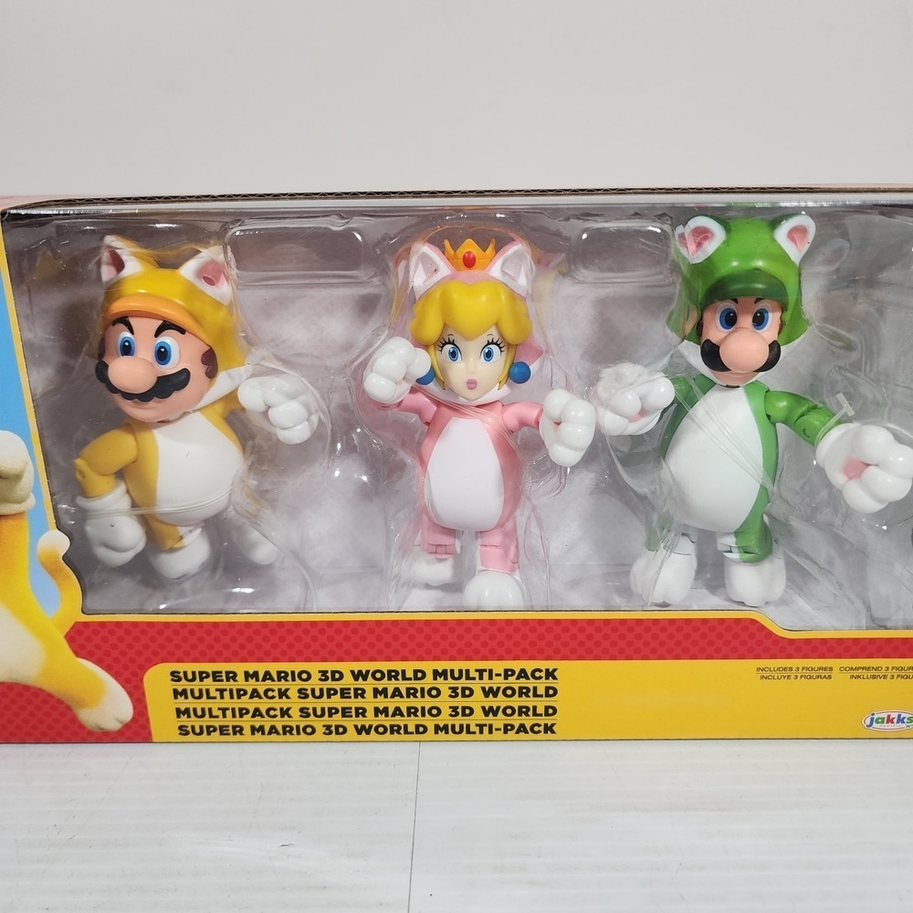 Super Mario 3D Worlds Bowser's Fury Multi Pack 3 Small Action Figures - Picture 3 of 6